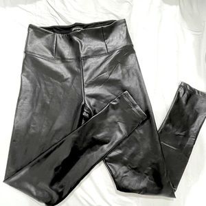 Faux leather leggings